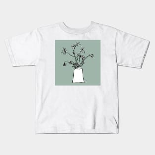 Inky Flowers Kids T-Shirt